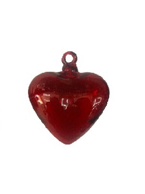  / Red Hanging Hearts Large 5.1 inches 